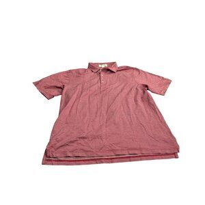 Fairway & Greene Red/White Polo Shirt XXL 100% Mercerized Cotton Golf Casual Wea
